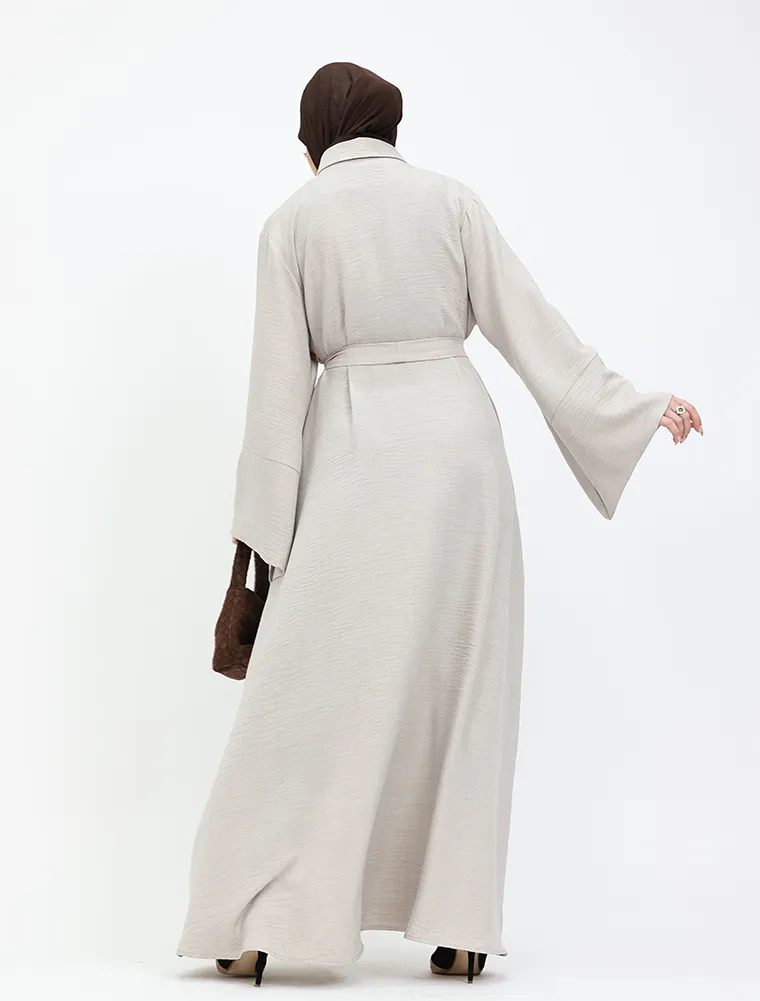 Stone Linen Feel Collar Shirt